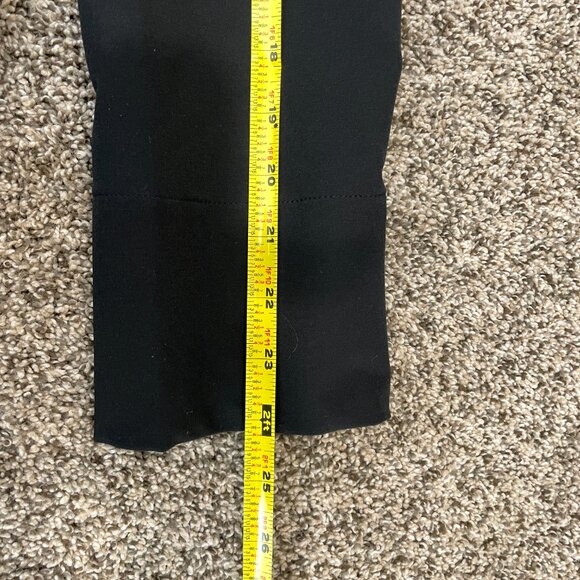 ADAY Blazer Strategy Large Collarless in Black One Snap Button V-Neck - Picture 10 of 10